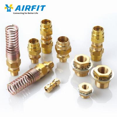 China Building Material Stores Airfit S.A.E 45 Brass Flare Insert For PPR Pneumatic Fitting for sale