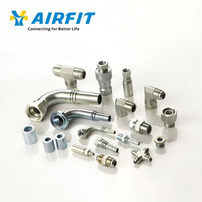 China Plastic; Brass Pneumatic Steel 37 J.I.L. Airfit Tools JS-S1 Series Flare Ferrules Quick Coupling Hydraulic Adapter Fitting for sale