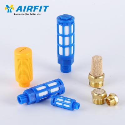 China SU Pneumatic Parts Construction Material Stores Airfit Ningbo One Stop Shop Type Silencer Silencer Plastic Muffler for sale