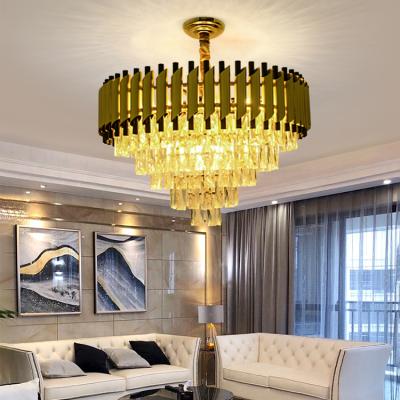 China Beautiful New Design Hotel Lobby Living Room Indoor Crystal Luxury Chandelier Pendant Light for sale