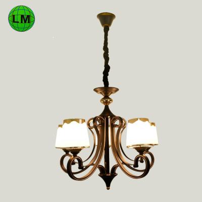 China Beautiful New Design Natural Iron Hanging Light Modern Living Room Indoor Hotel Chandelier Lamp for sale