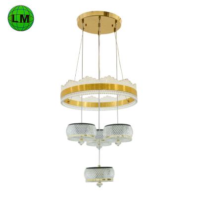 China Beautiful Nordic Style Home Led Decorative Luxury Colorful Acrylic Iron LED Chandelier Lights for sale