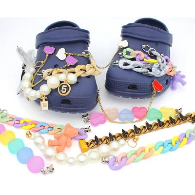 China Shoe Buckle Metal Croc Shoe Charms Rhinestone Shoe Accessories Decorations For Croc Bracelet Fit Croc Chain Charms for sale