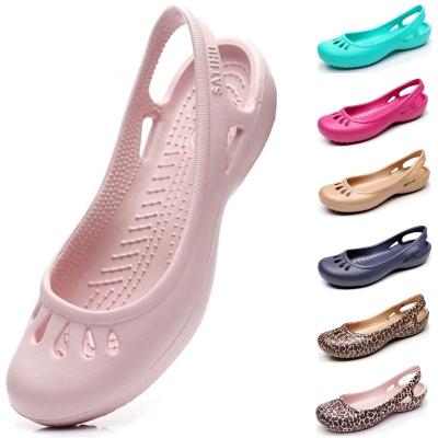 China 2021 Latest Design Beach PVC Waterproof Slippers For Women Clog Woman And Clog Sandal Outdoor for sale