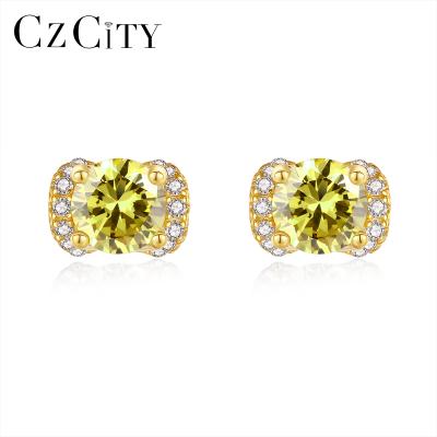 China CZCITY Fashion Korean Women's Earrings S925 CLASSIC Silver Popular New Designs 2021 Bow-knots Korean Women's Earrings for sale