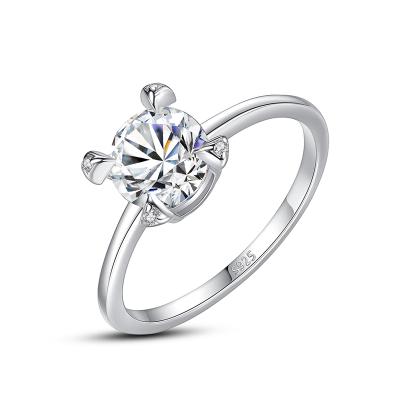 China CZCITY Girls CLASSIC Delicacy 925 Ring Simple Classic Couple Rings Silver For Engagement for sale