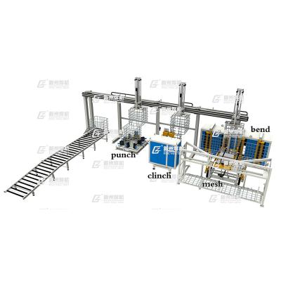 China Factory Automatic IBC Grid IBC Cage Frame Production Line For Medium Bulk Containers for sale