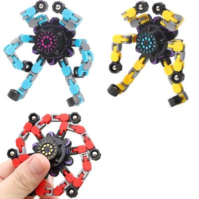 China Relieve Stress 2022 DIY Tornado Fingertip Gyro Mechanical Spiral Hand Spinner Funny Sensory Spinner Toys for sale