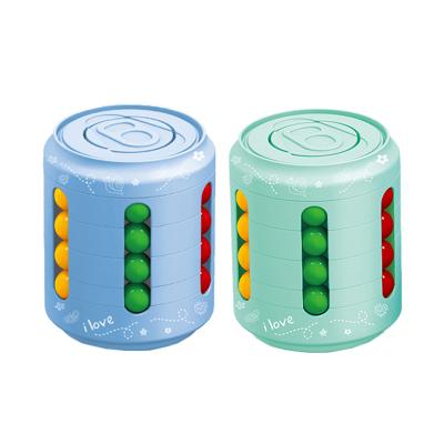 China Relieve Stress Puzzle Game Hand Rotating Magic Beans Rotation Cube Decompression Toys Stress Reliver Restless Person Toy for sale