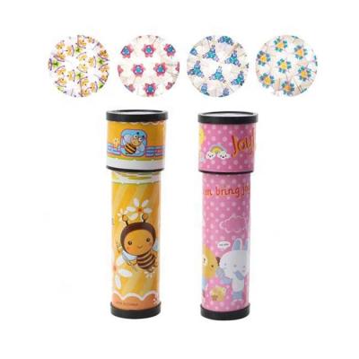 China Favor Childres 12pcs Cartoon Kaleidoscopes 2 Color Display Box Package Funny Kaleidocope Toy For Childres Kit for sale