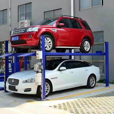 China Carga 2500kg 4 Post Car Parking Lift PLC Sistema de estacionamento hidráulico à venda