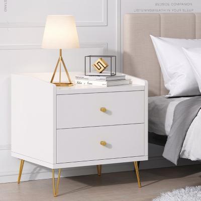 China Modern Nordic Convertible Wooden Bedside Cabinet Night Stand Furniture Bedside Table Night Stand Bedroom Bedside Table With Drawers for sale