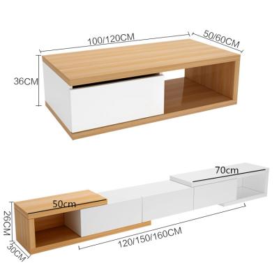 China Environmental Friendly Simple Modern TV Cabinet TV Cabinet Sets Color Combination Living Room Furniture for sale