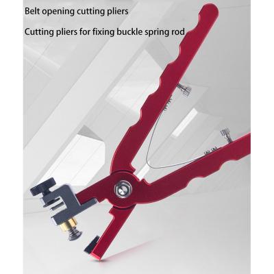 China Metal Watch Band Cutter Leather Pliers For Straps Fasten Red Hooks Spring Bar DIY Tool Pliers Directly for sale