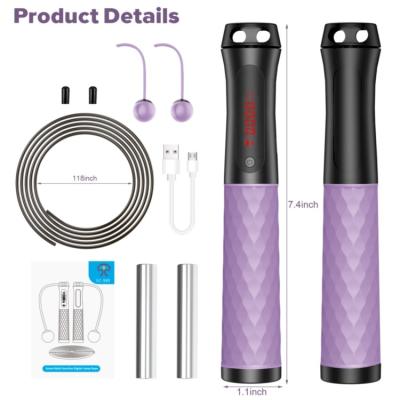 China Digital Counting Manufacturer Direct Selling Skipping Wireless Rope Equipment Unisex Electronic Jump Rope for sale