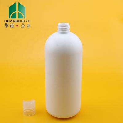 China Household Products Empty HDPE 1000ml Matte Black Pump Lotion Packaging 1 Liter Plastic Bottle With Trigger Spray Pump for sale