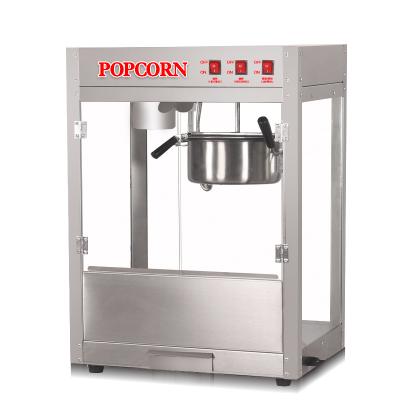 China Electric Steel Commercial Snacks Factory Popcorn Machine Price Caramel Popcorn Maker Machine for sale