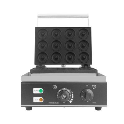 China Electric Adjustable Thermostat Donut Maker 12 Holes Commercial Donut Machine 1550W Donut Machine For Sale for sale