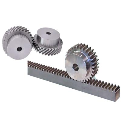 China C45 Standard Helical Gear Transmission Parts With Rack for sale