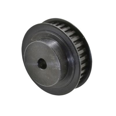 China Transmission Parts Standard Black Synchro Pulley With Taper Lock Bush for sale