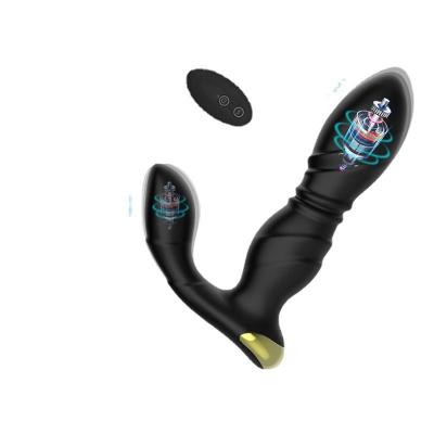 China Adult Flirting Supplies Lei-gx570 Prostate Massager Masturbation Rechargeable Retractable Telescopic Double Prostate Vibration for sale