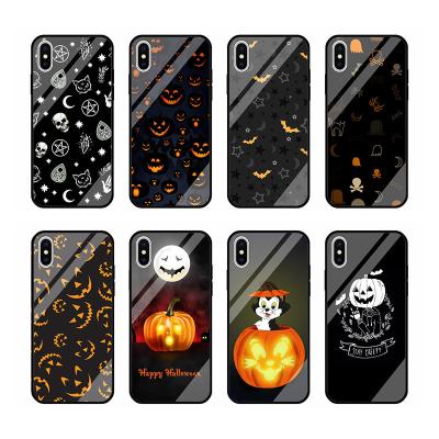 China New Shockproof Glass Pumpkin Phone Case For Iphone14pro Apple 12promax 13pro for sale