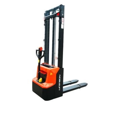 China Building Material Stores Forklift Pallet Stacker 1.2ton Electric Small Rack On Electric Light Duty Stacker Electric Stacker for sale