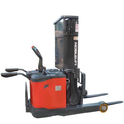 China Professional Semi Electric Forklift Stacker Building Material Stores Factory Price Electric Stacker Reach for sale