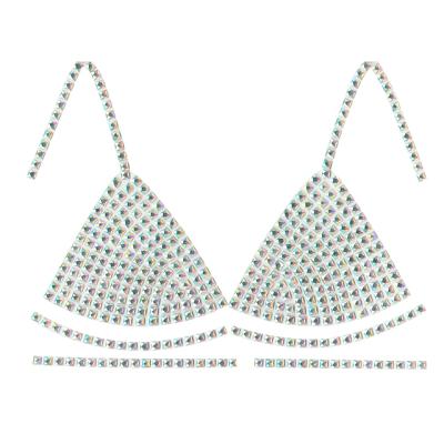 China Eco-Friendly Custom Fancy Rhinestones Iron On Transfer For Party Luxury Bra for sale