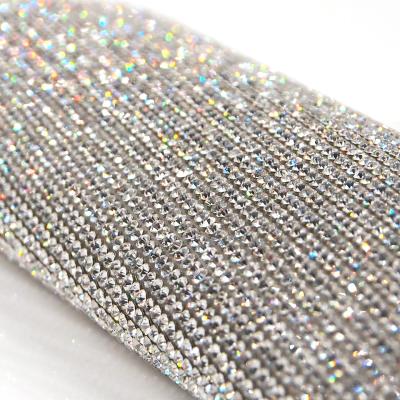 China Pointback Crystal Hotfix Rhinestone Sheet Chaton Adhesive Glass 24*40cm for sale