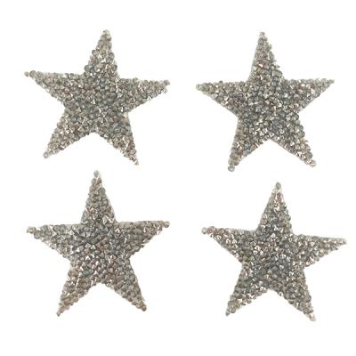 China Sustainable Iron On Rhinestone Star Patches For Jeans And Denim Embellishment for sale