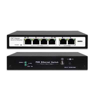 China POE Gigabit Ethernet Poe Switch OEM Telematics Transmission 4 Port Mini Switch Poe for sale