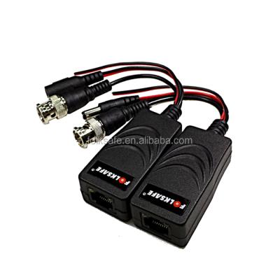 China Passive 1-CH video, power and data video balanced transformer, convert 28-36VAC to regulated 12VDC to FS-4301VPDC camera video balanced transformer for sale