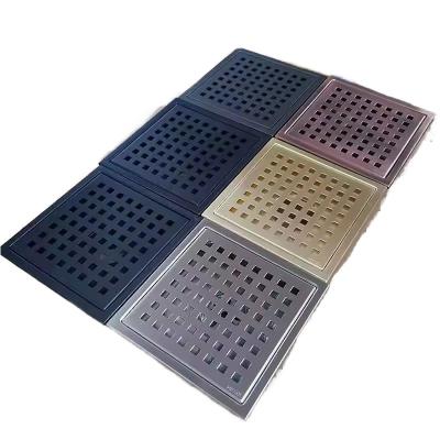 China 4inch 6inch Stainless Steel American Sink Drainage Square Floor Drain ABS Flange Base for Washroom for sale