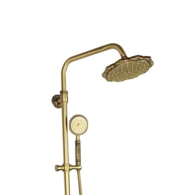 China Round Shower Head Shape Classic Style Brass Bathroom Taps with Eco-Friendly Design for sale