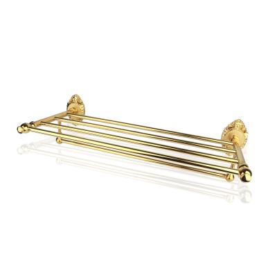 China Bangqi Antique Rose Gold Towel Rack Fixed Bath Towel Bar for Floor Usage in Bathroom for sale