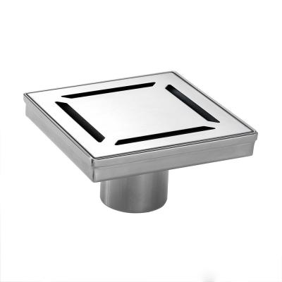 China Modern 4-Inch Floor Drain with Anti-Odor Grate for Hotels Popular Design for sale