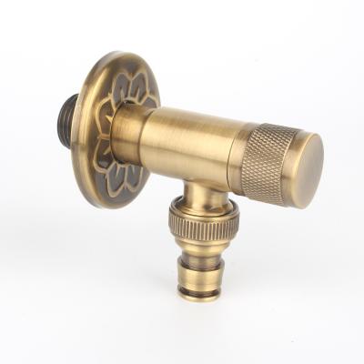 China Washing Machine Valves Design Brass Cartridge Triangle Valve for Bathroom Toilet for sale