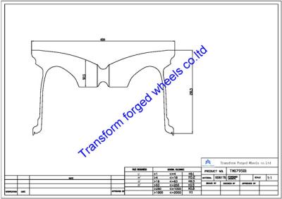 China TM179501 17x9.5 Inch forged wheels blanks and monoblock forging wheels blanks Deep concave style for sale