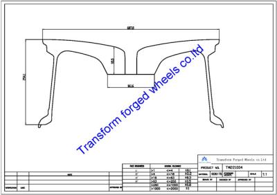 China TM221004 22X10 inches forged wheels monoblock wheels blanks Dimple style barrel and rims for sale