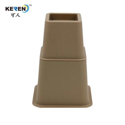 China KR-P0246K canalizaciones verticales ajustables de la pierna de la cama de 8 pedazos apilables con resbalón anti de la caja de Brown en venta