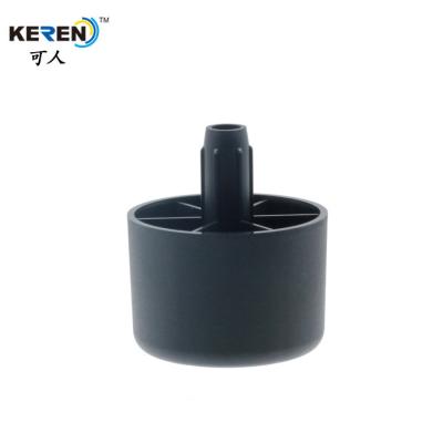 China KR-P0397 Anti Slip Plastic Sofa Feet Replacement Top 1.5 Inch Diameter 55mm for sale