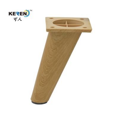 China KR-P0334W1 152mm Winkel-Ersatz-Plastikcouch-Bein-Stuhl-Ergänzungs-Holz-Farbe zu verkaufen