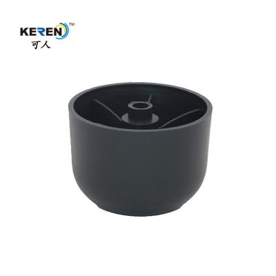 China KR-P0101 Round Plastic Sofa Legs Replacement Easy Install Reduce Vibration for sale