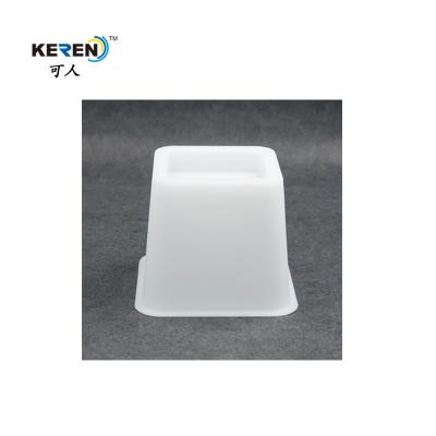 Cina Le colonne montanti regolabili di plastica bianche del letto di KR-P0258WH messe della protezione di usura 4 facile installano in vendita