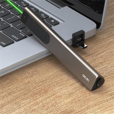 China Long Range Portable Green Laser Grocery Buttons Sensitive 2.4 GHz Laser Presenter Green Usb Laser Pen Wireless Indicator for sale