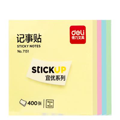 China Grocery Four Color Patterns Desktop Self Adhesive Sticky Notes Sticky Notes Memo Pad Memo Pad Sticky Book for sale