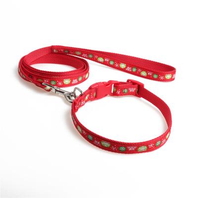 China Wholesale Viable Custom Adjustable Pet Collar Nylon Strap for Cat and Small Dogs, Padded Nylon Dog Leash for sale