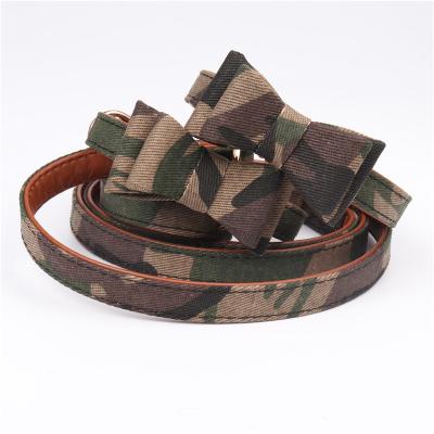 China Viable Wholesale Military Series Innovative Eco-Friendly Bow Tie Dog Collar Dog Bandana Dog Leash For Sale for sale