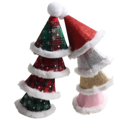 China Amigo Trends New Christmas Holiday Birthday Party Decoration Cat Dog Crown Costume Cone Stocked Pet Hats for sale